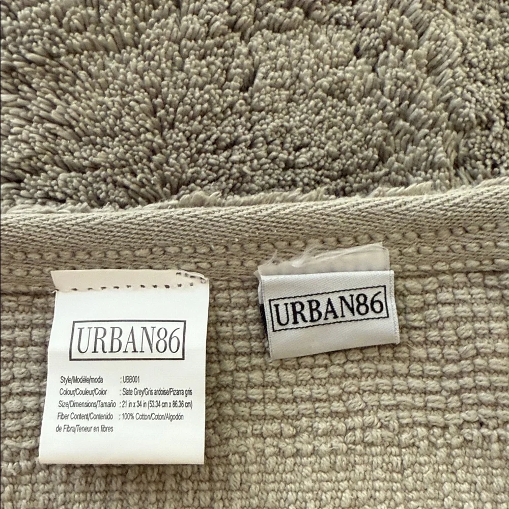 Uttermost Plush Gray Bath Mat